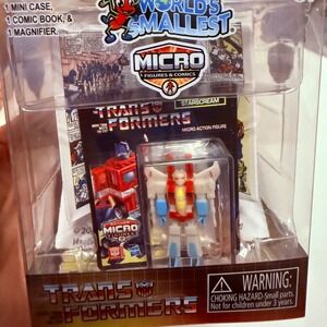 Super Impulse Transformers Starscream Micro Figure Kids 1.25" New Mini Comic